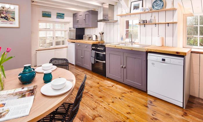 Kitchen, Rustic, Cottage, Wales